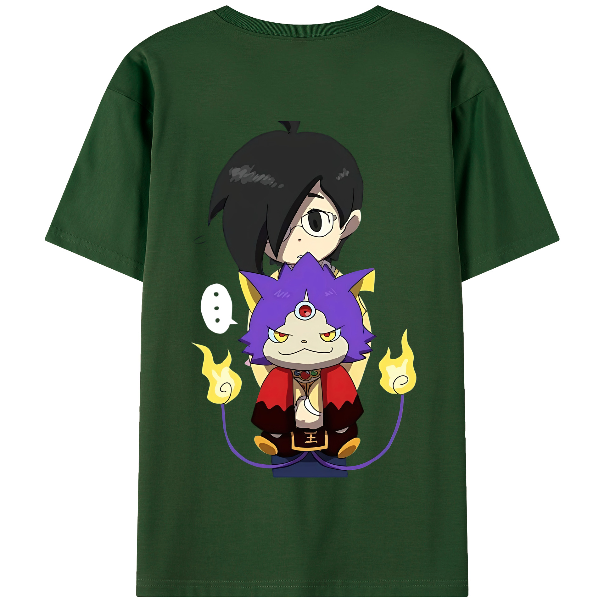 （画像用） 妖怪ウォッチ Yo-kai Watch 綿100％半袖Tシャツ（背面プリント）